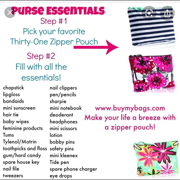Thirty One Mini Ziper Pouch - Picture 6 of 6